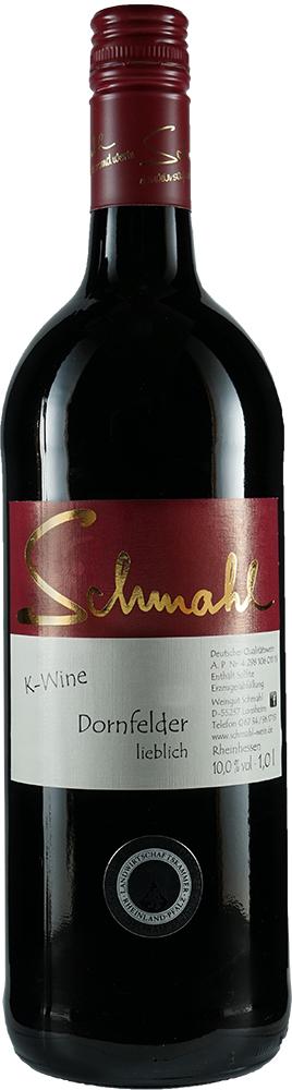 2021er Rheinhessen Dornfelder Qualitätswein lieblich 1,0l, Weingut Schmahl, Lonsheim