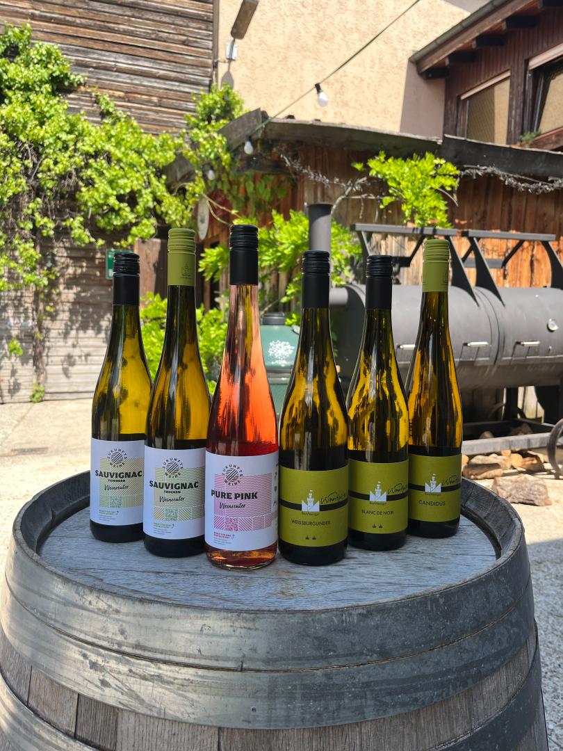 Probepaket Wein zu Spargel und Erdbeeren, BioWeingut Weinreuter, Leingarten