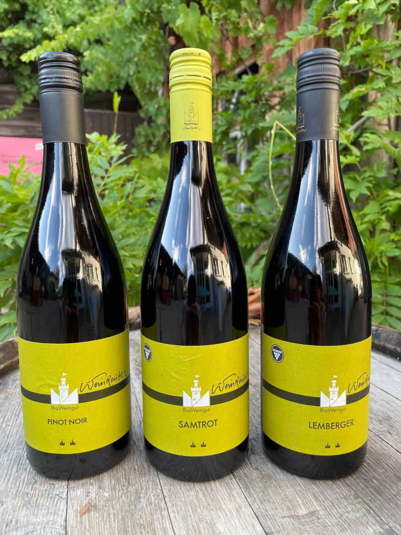 Gutsweine rot, BioWeingut Weinreuter, Leingarten